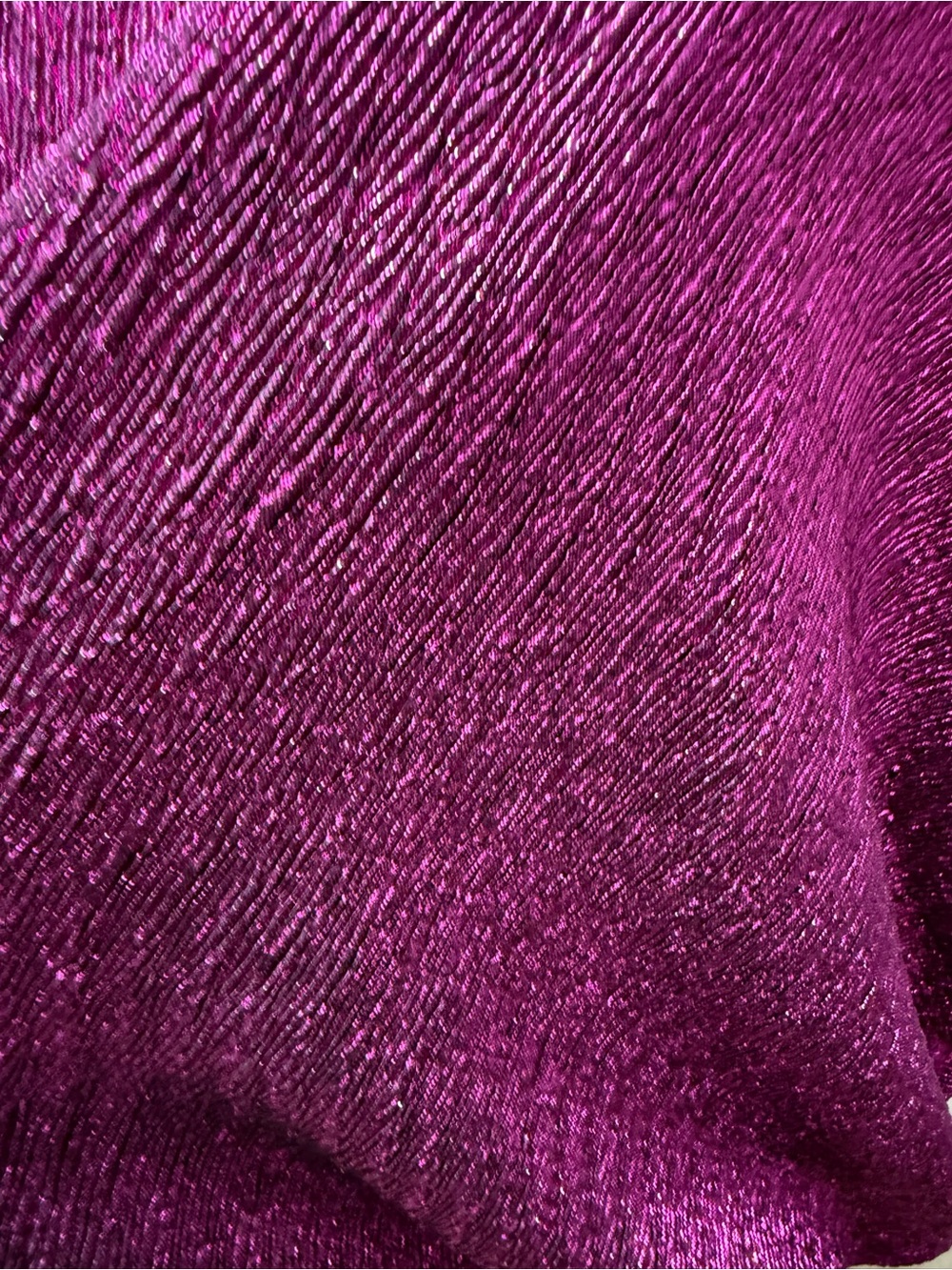 Fantastic Fawn Shimmery Magenta Long-Sleeve Knit Top - Picture 5 of 7